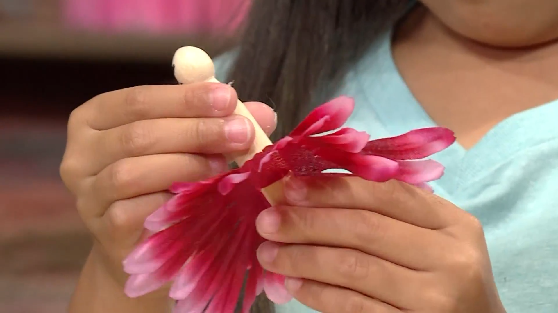 How To Make Flower Fairies - making the skirt