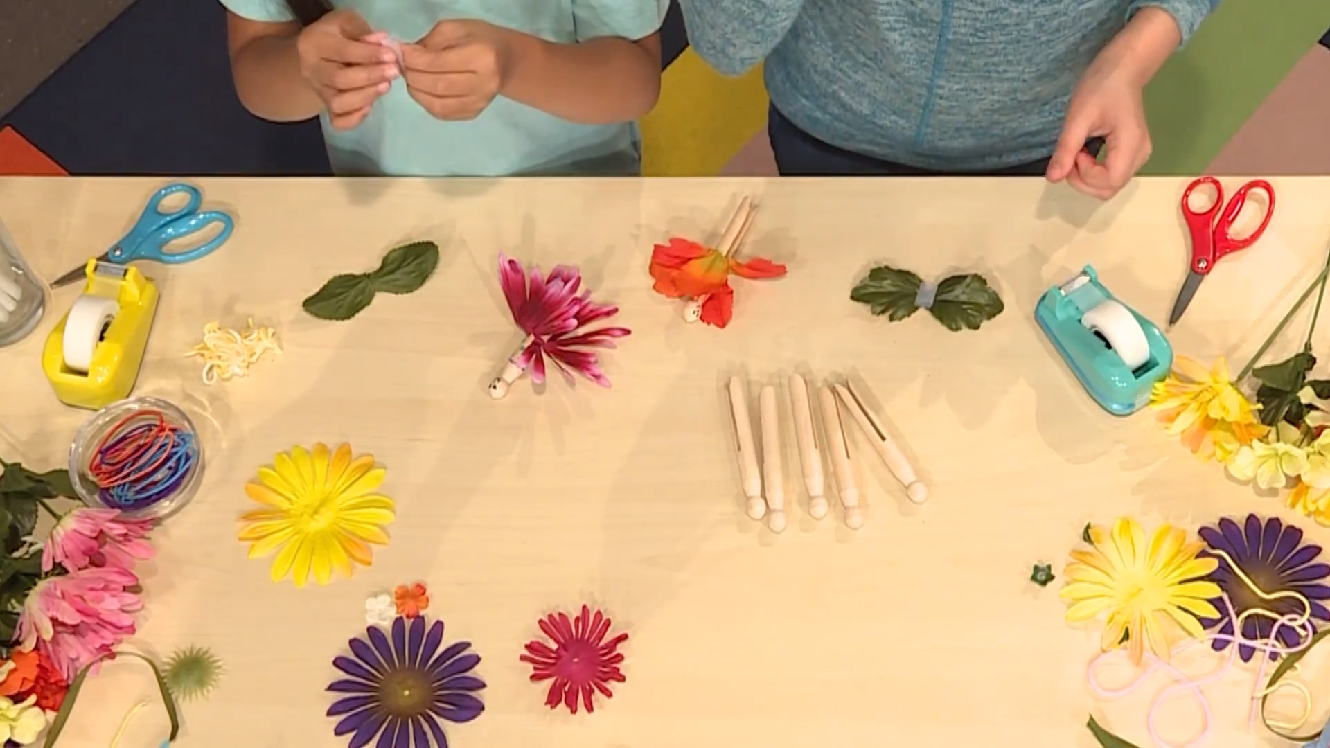 How To Make Flower Fairies - adding the wings