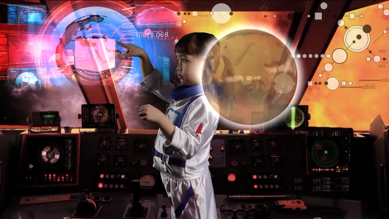 How to Celebrate International Women's Day - young girl in spaceship