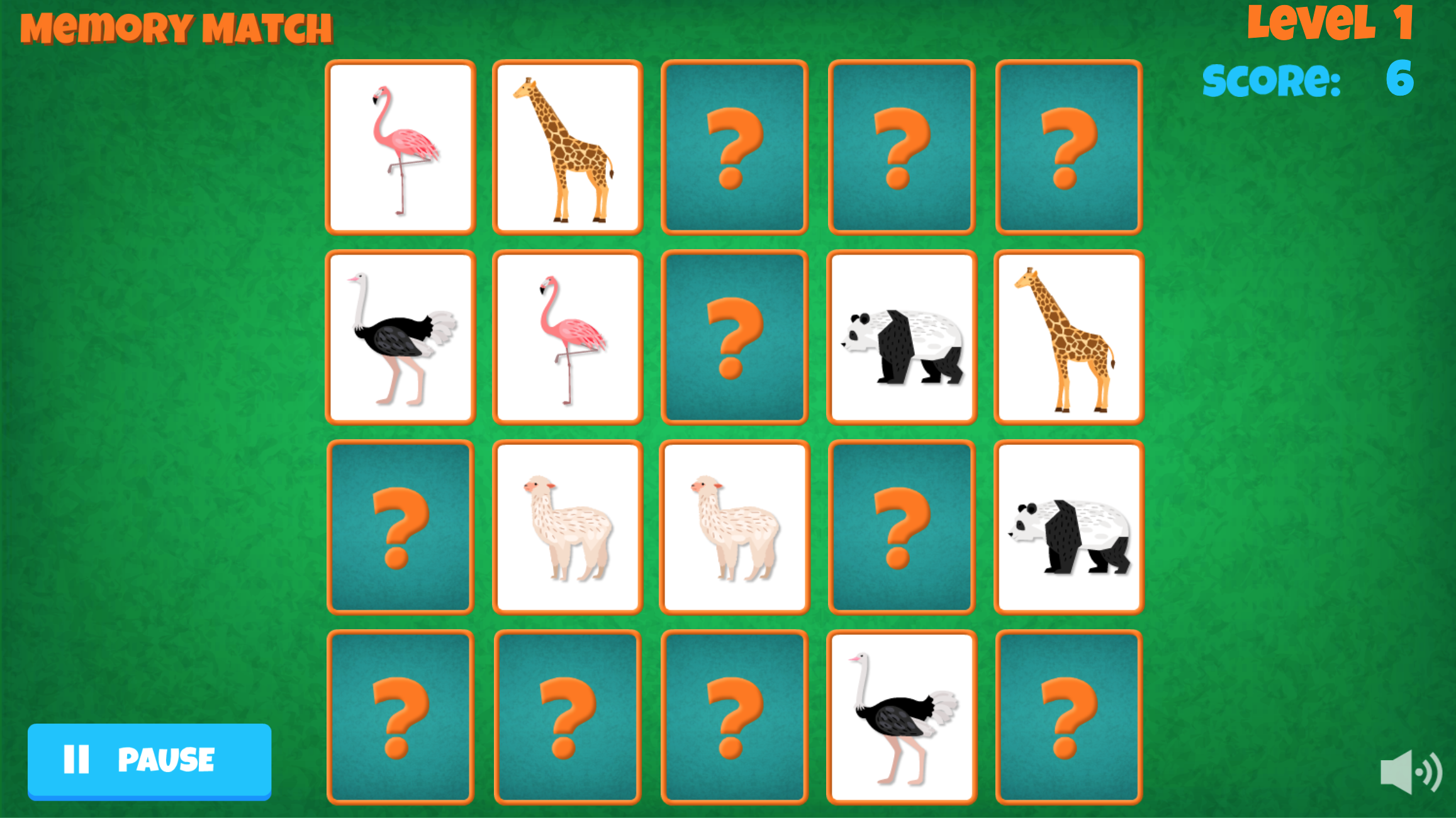 Animal Memory Game - Safe Kid Games