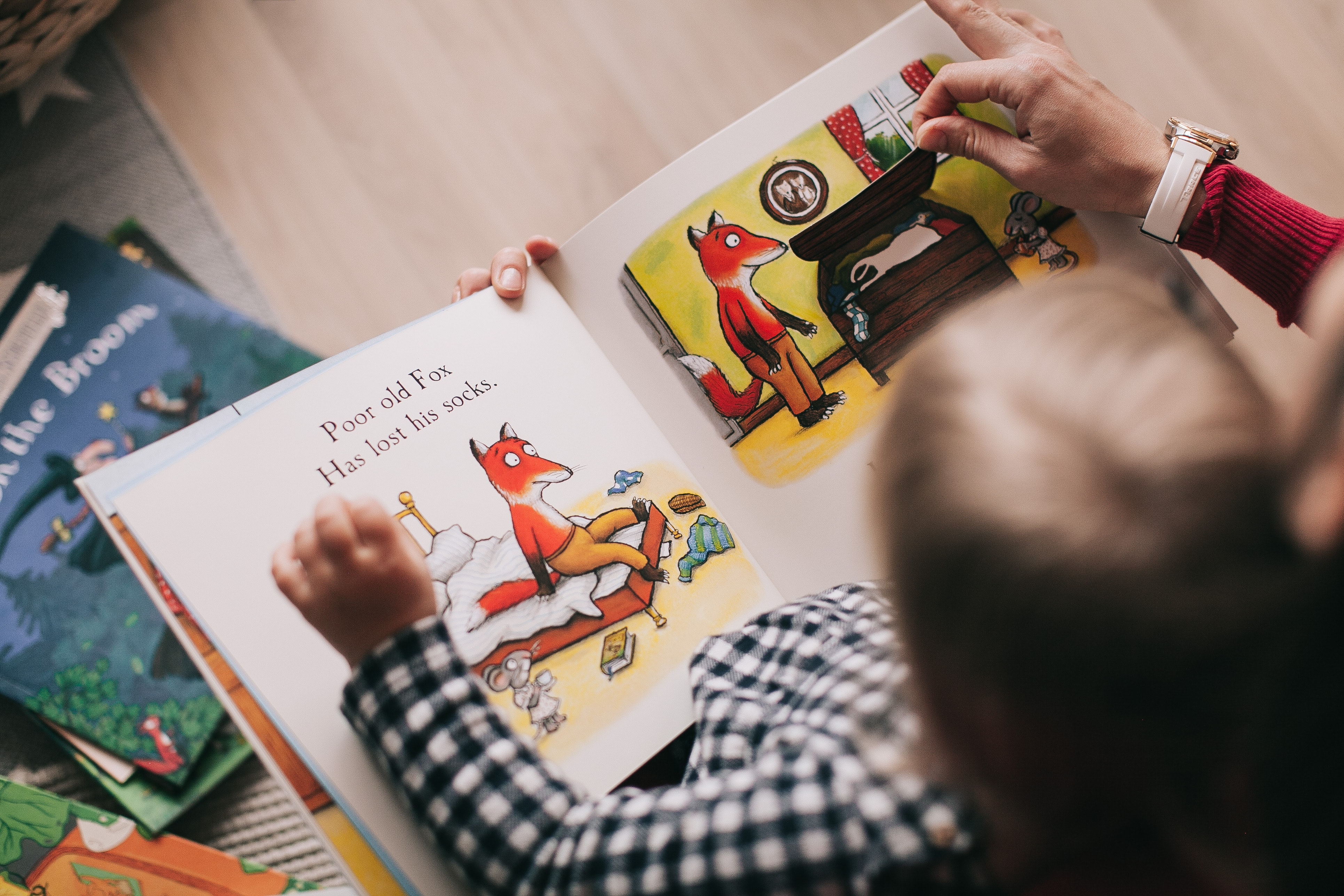 Child Reading Story Book