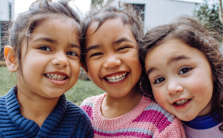 Girls Smiling and Playing Team Games